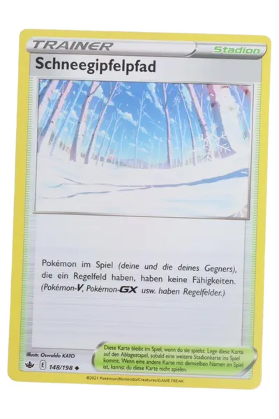 POKéMON Sammelkarte Trainer Stadion Schneegipfelpfad Mehrfarbig