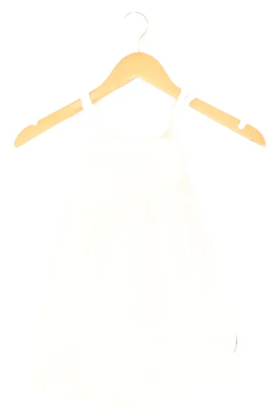 POLARN O. PYRET Sommerkleid Gr. 98 Weiß Elegant Baumwolle Kinder