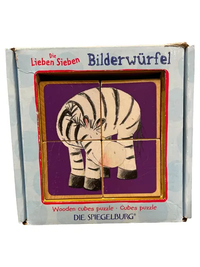 Die Lieben Sieben Bilderwürfel Holzpuzzle Würfelpuzzle Die Spiegelburg ab 2+
