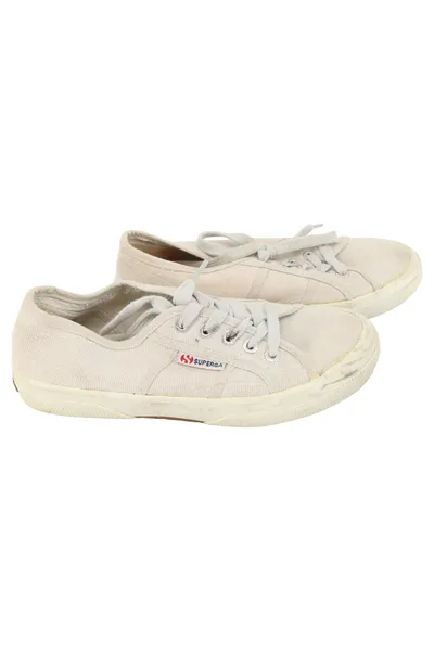 SUPERGA Damen Sneaker low Gr. 38 Weiß Casual Freizeitschuh