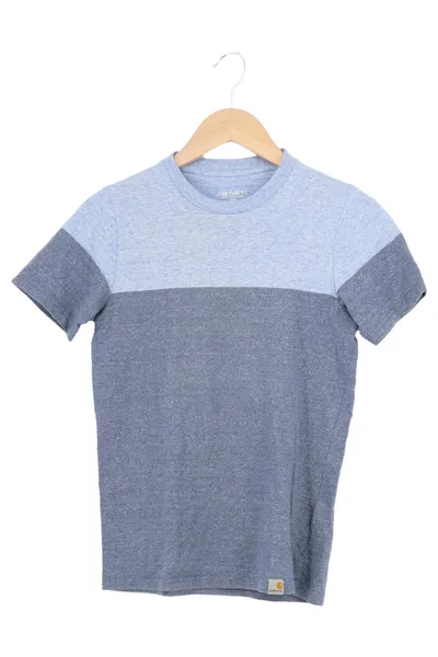 CARHARTT Herren T-Shirt Gr. 44/XS Blau Casual Basic Streetwear