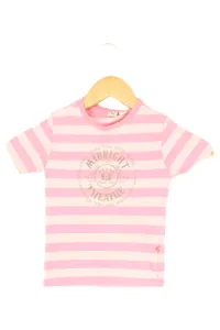 BOB DER BäR Kinder T-Shirt Gr. 104 Rosa Gestreift Casual Preppy Kawaii 1