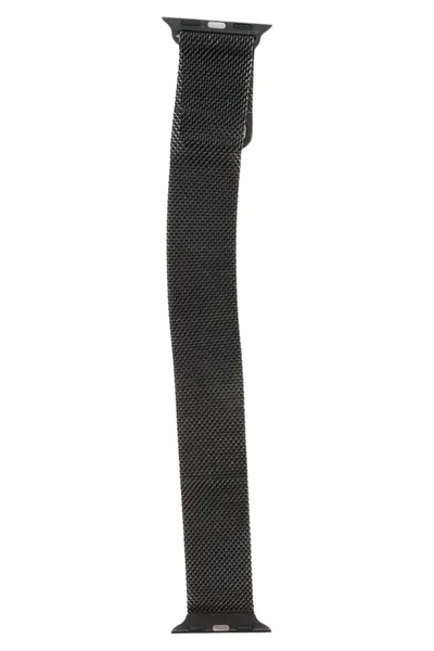 Smartwatch Armband 20mm Schwarz Gewebt Nylon Sport Loop Ersatzband