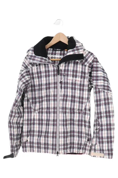EVEREST Damen Outdoorjacke Kariert Mehrfarbig Gr. 34/XS Sportlich Kapuze