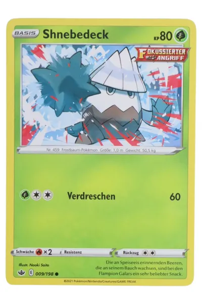 POKéMON Sammelkarte Shnebedeck Grün Basis Karte Trading Card Game