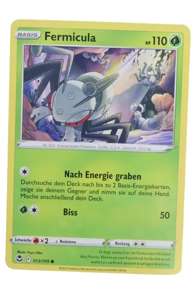 POKéMON Sammelkarte Fermicula Basis Karte Grün Deutsch