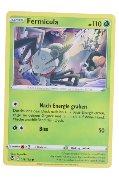 POKéMON Sammelkarte Fermicula Basis KP 110 Grün Deutsch TCG