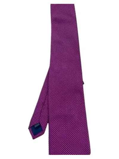 EDSOR KRONEN Krawatte Herren Lila Seide Gepunktet Elegant Business 150cm 9cm