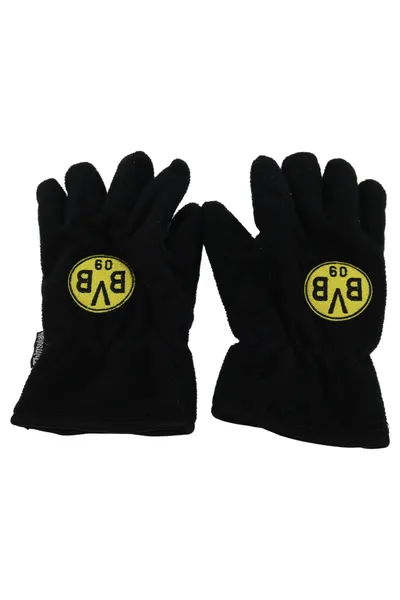 BVB BORUSSIA DORTMUND Kinder Sporthandschuhe Fleece Handschuhe Schwarz UNI
