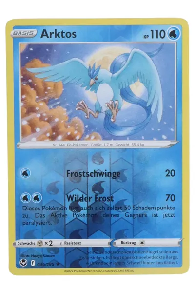 POKéMON Sammelkarte Arktos Blau Deutsch TCG Karte