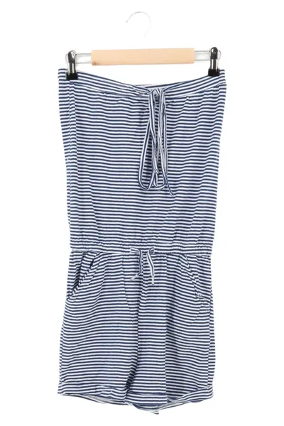 Laura Torelli Damen Jumpsuit XXS/32 Blau Gestreift Casual Maritim Sommer