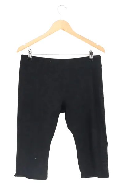 SUPERDRY Damen Leggings Gr. L Schwarz Sportlich Fitness Capri Hose