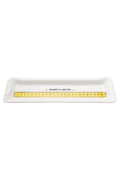 DONKEY PRODUCTS Servierplatte Wurst-O-Meter Keramik Mehrfarbig Humoristisch 24cm