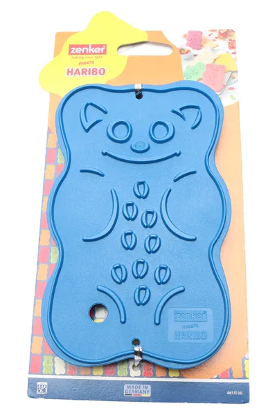 ZENKER Ausstechform Goldbär Haribo Bär Blau Kunststoff Backform Keksform