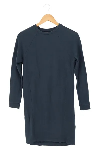 Topshop Freizeitkleid Damen Gr. 38/M Blau Baumwolle Casual Minimalistisch