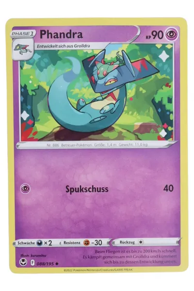 POKéMON Sammelkarte Phandra Lila Deutsch TCG Trading Card