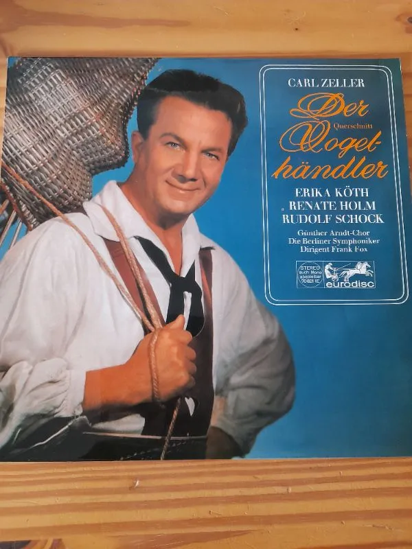 Carl Zeller Der Vogelhändler Querschnitt Vinyl LP Rudolf Schock Eurodisc 1