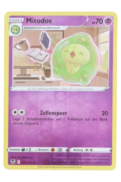 POKéMON Sammelkarte Mitodos Grün KP 70 Phase 1 Nr. 578
