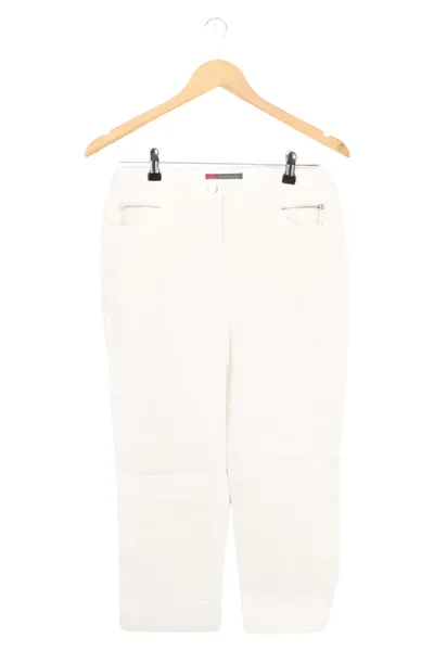 STEHMANN Anzughose Damen M 38 Weiß Elegant Business