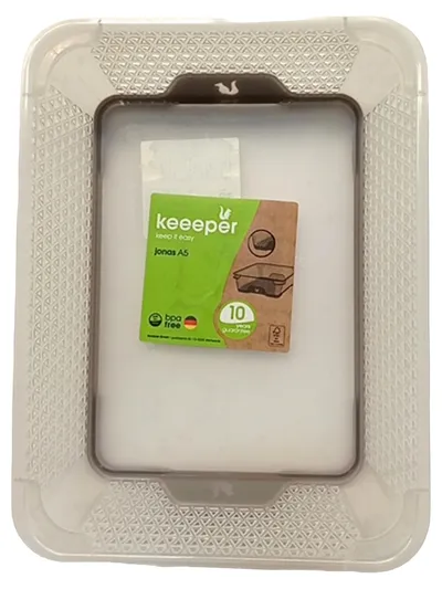 keeeper Jonas A5 Ablagekorb Transparent Modern 26,5x20x7cm Aufbewahrungskorb