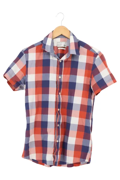 JACK & JONES Herren Freizeithemd 46;S Kariert Mehrfarbig Casual Kurzarm