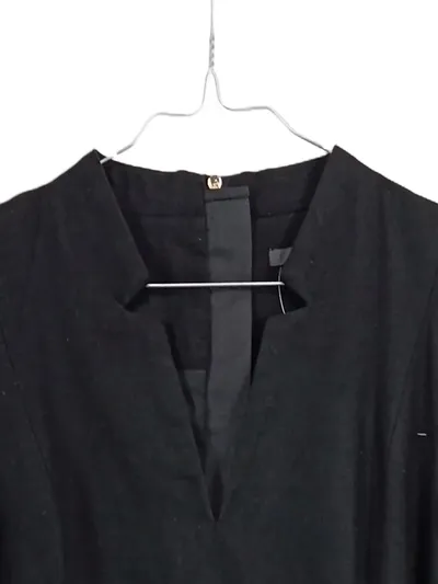 Esprit Businesskleid Damen Gr. 34/XS Schwarz Etuikleid mit Gürtel