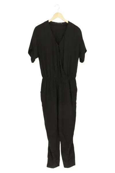 HALLHUBER Damen Jumpsuit Schwarz Gr. 34/XS Elegant Klassisch Viskose Overall
