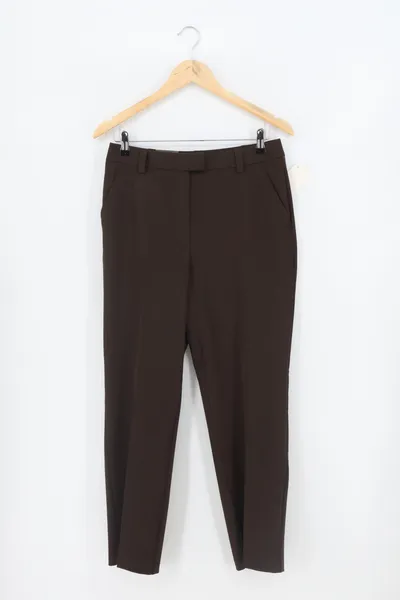 adagio Damen Business Stoffhose Braun Gr. 38/M Elegant Polyester