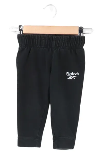 REEBOK Kinder Jogginghose Gr. 86 Schwarz Casual Sportlich Baumwolle