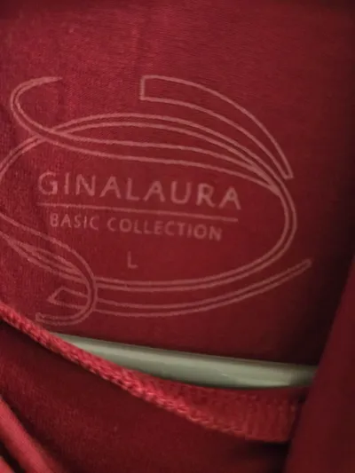 Gina Laura Damen Rollkragen Langarmshirt Rot Gr. L Basic Baumwolle