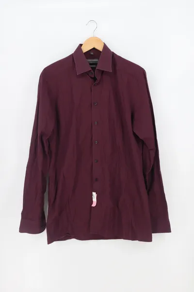 Finshley & Harding Herren Business Hemd Gr. 40 Lila Elegant Langarm