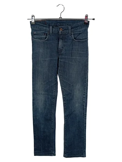 LEVIS Damen Jeans Slim Fit W26/34 Blau Casual Baumwolle Elasthan