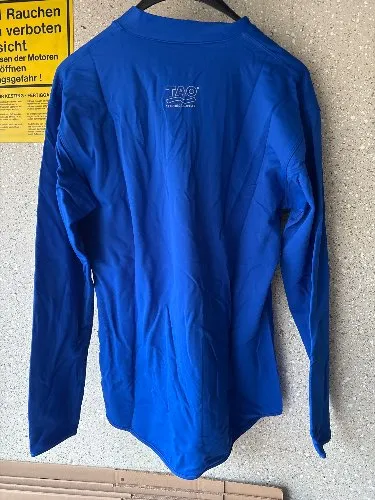 TAO Technical Wear Herren Sport Shirt Langarm Blau Gr. XL Laufshirt