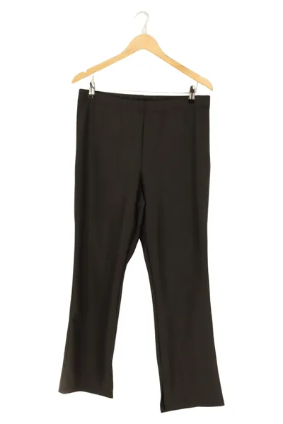 KIM & CO. Damen Stoffhose Gr. 38 (M) Schwarz Elegant Klassisch Schlitz
