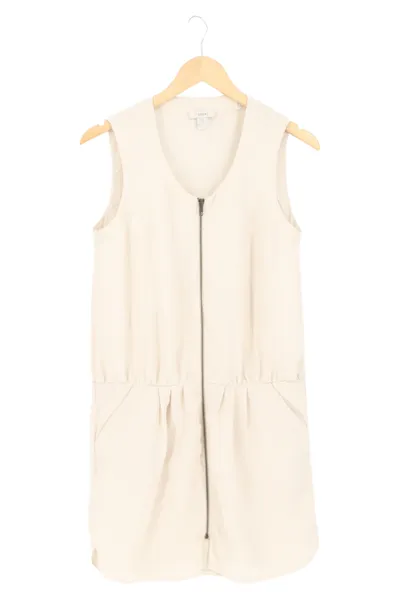 SFERA Damen Freizeitkleid Gr. 38/M Beige Ärmellos Reißverschluss