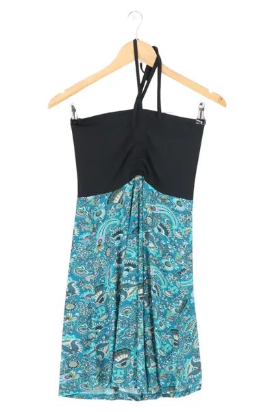 ALLER SIMPLEMENT Damen Freizeitkleid Blau Gr. 38 M Floral Elegant Midikleid