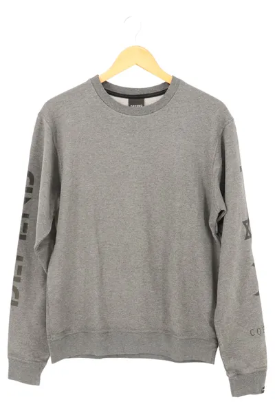 Defend Herren Pullover Grau Gr. 48/M Casual Sportlich Streetwear