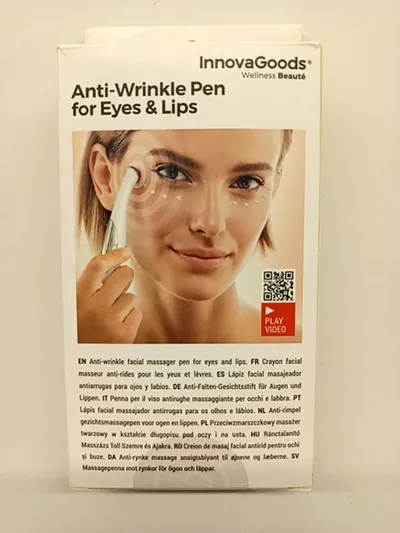 InnovaGoods Anti-Wrinkle Pen für Augen & Lippen Gesichtsmassagegerät Weiß