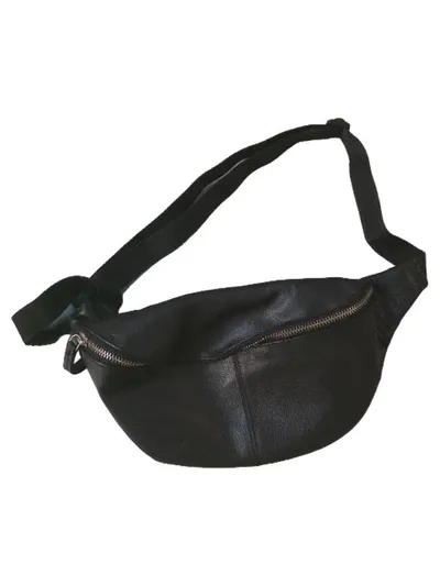 ASOS Gürteltasche Damen Schwarz Kunstleder Mittel Urban Freizeit Hip Bag