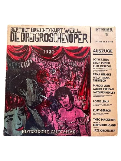 Die Dreigroschenoper Bertolt Brecht Kurt Weill Vinyl Eterna Historische Aufnahme