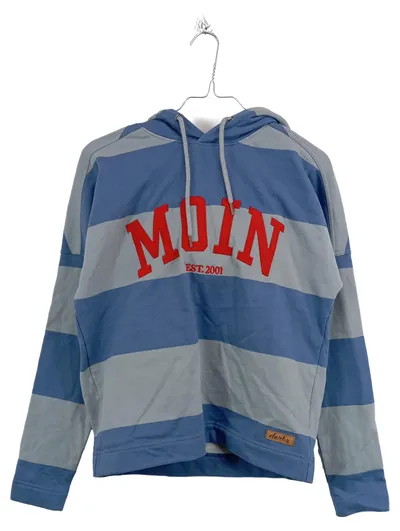 Derbe Hoodie Moin Kinder Kapuzenpullover Gr. XS Blau Gestreift