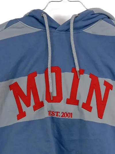 Derbe Hoodie Moin Kinder Kapuzenpullover Gr. XS Blau Gestreift