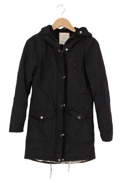 elvine Damen Outdoorjacke Schwarz Gr. 34/XS Parka Kapuze Reißverschluss