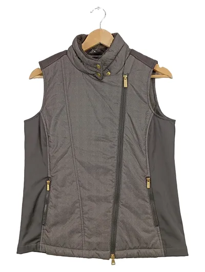 Daily Sports Damen Steppweste Gr. 36/S Grau Fischgrät Outdoor Golf
