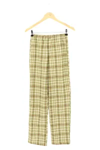 Brandy Melville Damen Stoffhose Kariert Mehrfarbig Gr. M Casual Preppy 1