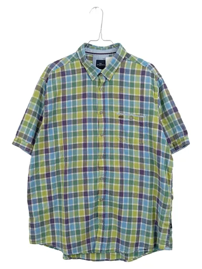 Engbers Herren Freizeithemd Kurzarm Kariert Baumwolle Mehrfarbig Gr. 52/XL