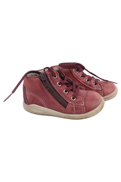 PEPINO Kinder Schnürschuhe Gr. 21 Rot Casual Boots Reißverschluss