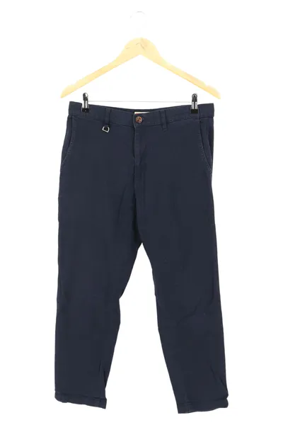 betty smith Damen Stoffhose Blau Gr. 38 M Casual Baumwolle Chino