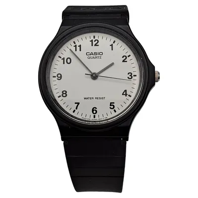 Casio Armbanduhr Herren Schwarz Kunststoff Klassisch Analog