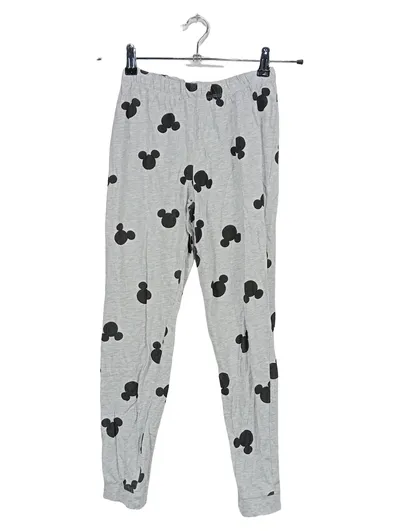 Disney Mickey Mouse Pyjamahose Kinder Schlafhose Gr. 146/152 Grau Baumwolle